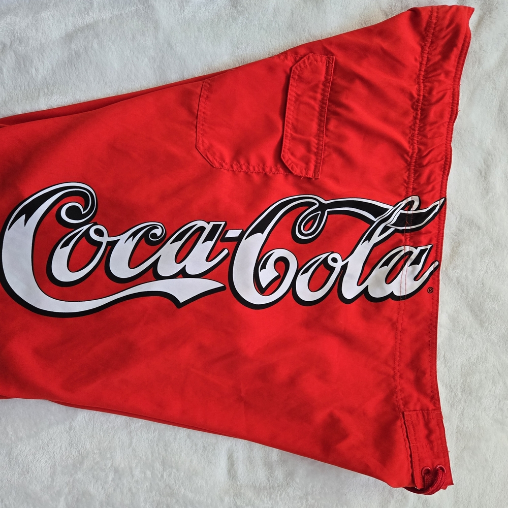 Coca Cola Bold Red Men's Board Shorts,  XXL